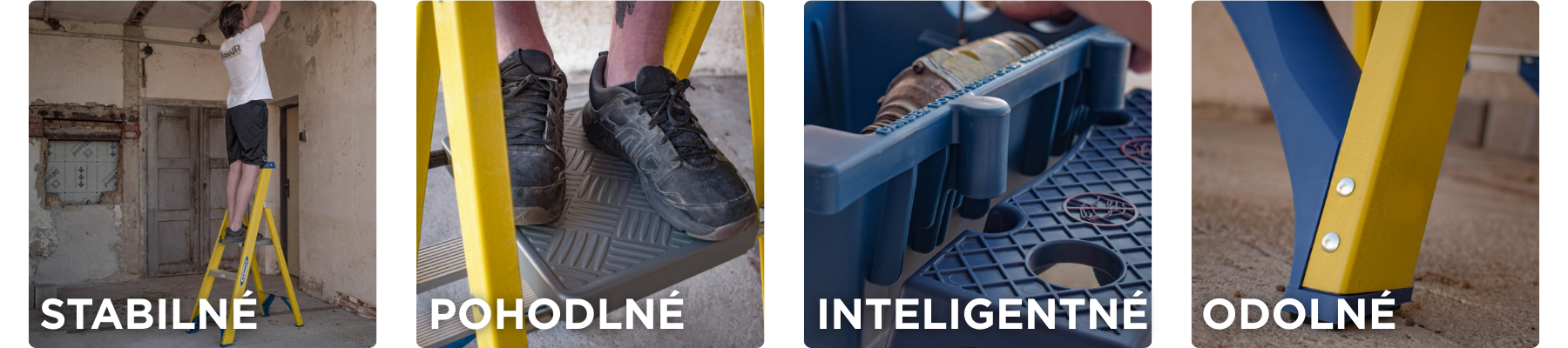 SK 717 Sklolaminatove schodiky s plosinou Werner detail 2